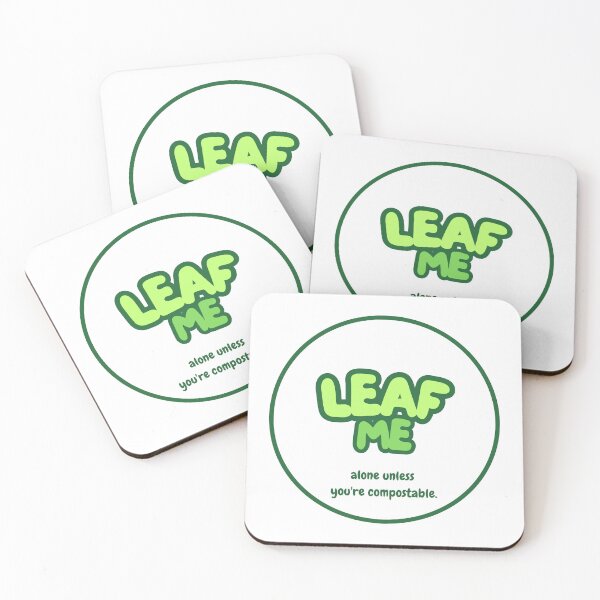 Item preview, Leaf me alone Funny Eco and Vegan Humor designed and sold by OVERSAI.