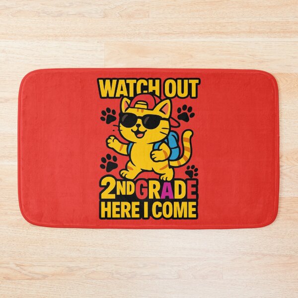 Item preview, Cool Back to School Cat Rocks 2nd Grade Adventure designed and sold by printmala.