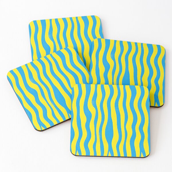 Item preview, Yellow and blue stripe pattern designed and sold by RishabhArts1.