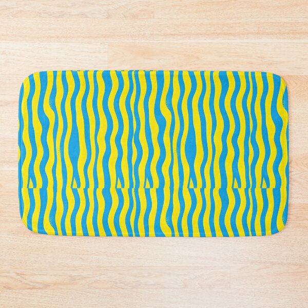 Item preview, Yellow and blue stripe pattern designed and sold by RishabhArts1.