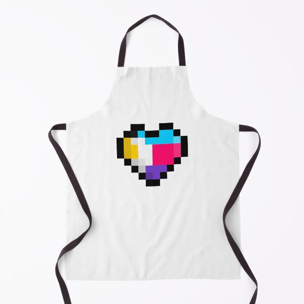 Item preview, Polyamory Pixel Heart Pride Flag designed and sold by HarveyHandcraftsandDesigns.