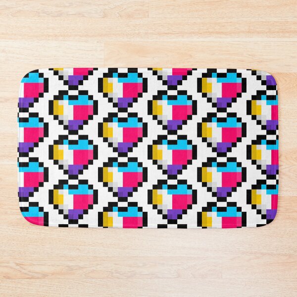 Item preview, Polyamory Pixel Heart Pride Flag  designed and sold by HarveyHandcraftsandDesigns.