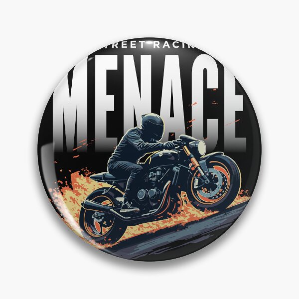 Item preview, Street Racing Menace - Motorcycle Street Racing designed and sold by RaceDayRags.