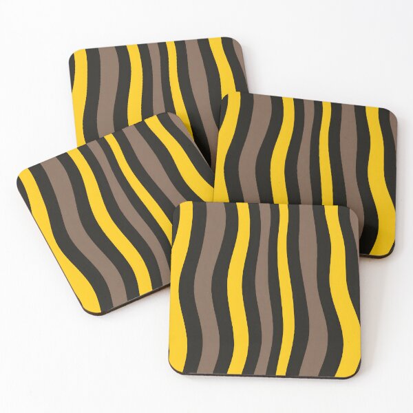 Item preview, Yellow and brown stripe pattern designed and sold by RishabhArts1.