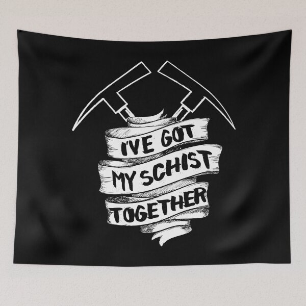 Item preview, I've Got My Schist Together Geology Pun Rock Science White designed and sold by KNUXX Shop.