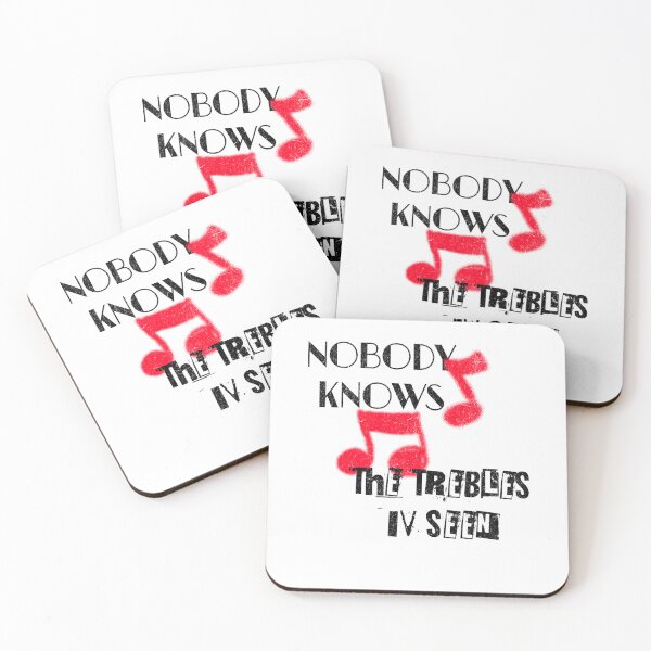 Item preview, retro Nobody Knows the Trebles I’ve Seen – Funny Music Pun designed and sold by LuxeGraphix.