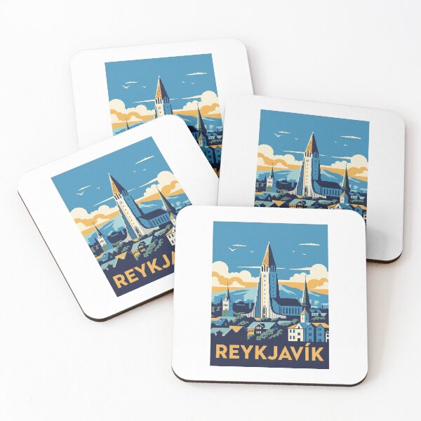 Item preview, Reykjavik - Iceland (Country Collection) designed and sold by HeartbeatPrint.