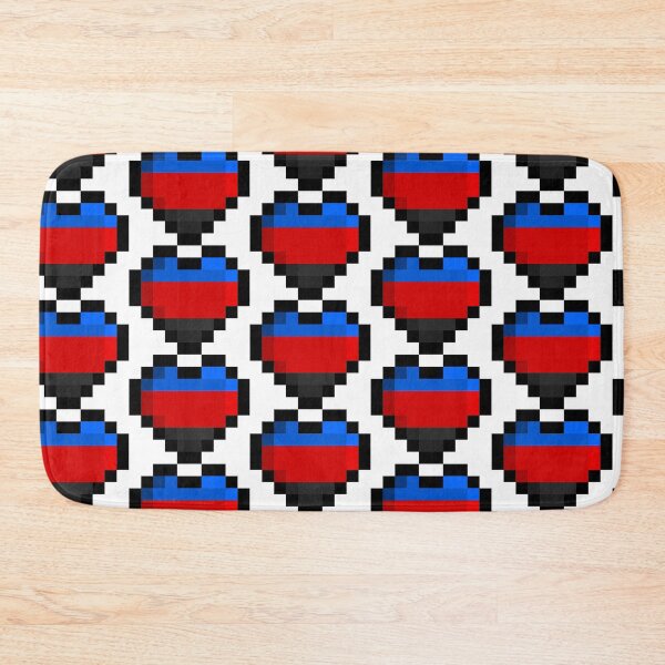 Item preview, Polyamory Pixel Pride Flag Heart designed and sold by HarveyHandcraftsandDesigns.