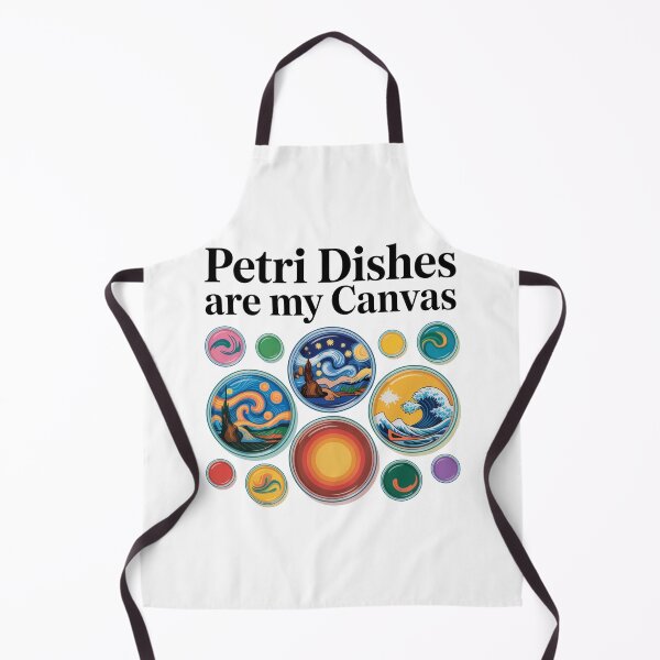 Item preview, Petri dishes are my canvas, funny art and microbiology designed and sold by NoetherSym.