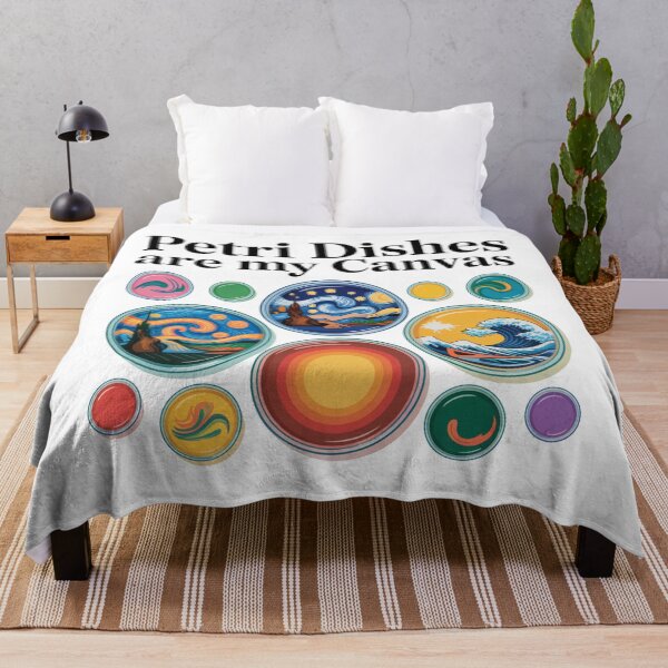 Item preview, Petri dishes are my canvas, funny art and microbiology designed and sold by NoetherSym.