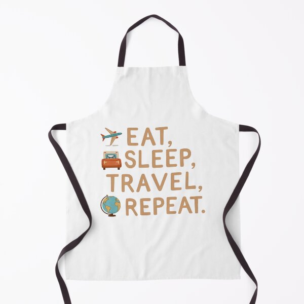 Item preview, Eat. Sleep. Travel. Repeat. – Minimalist Travel Icons Tee designed and sold by UmcommonGoods.
