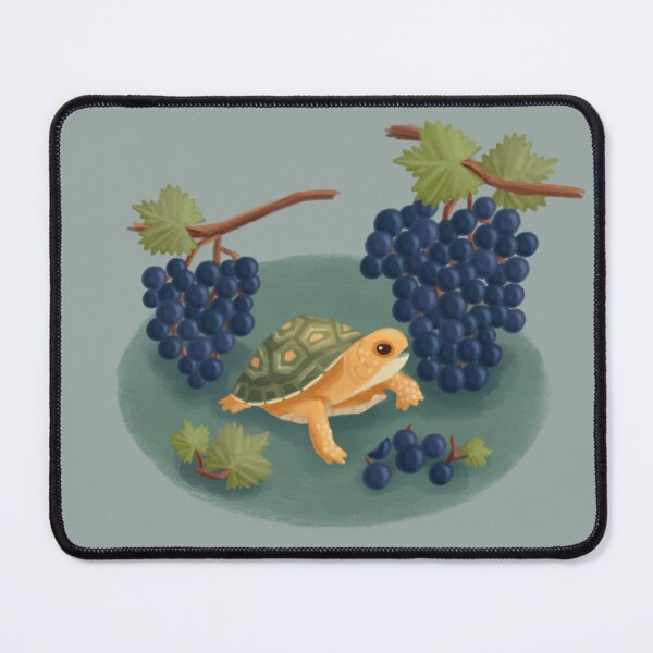 Item preview, Turtle with Grapes (Teal) designed and sold by undercoverbug.
