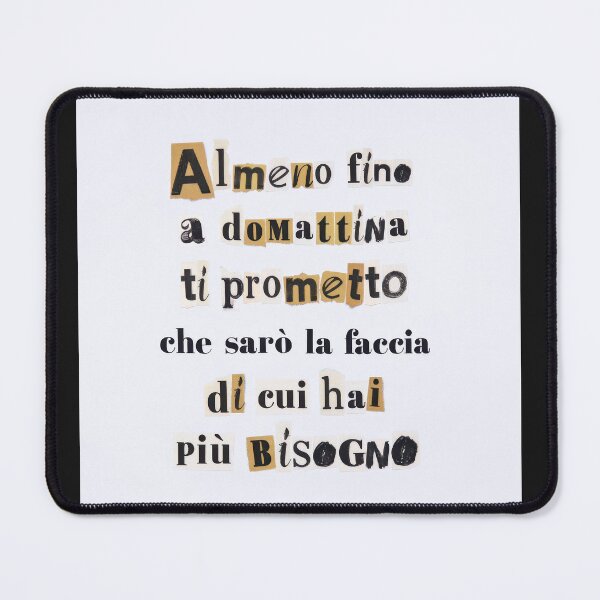 Item preview, "Almeno fino a domattina ti prometto che sarò la faccia di cui hai più bisogno." titolo: PTN citazione “Ricordi” promessa notturna indie designed and sold by fuffu.