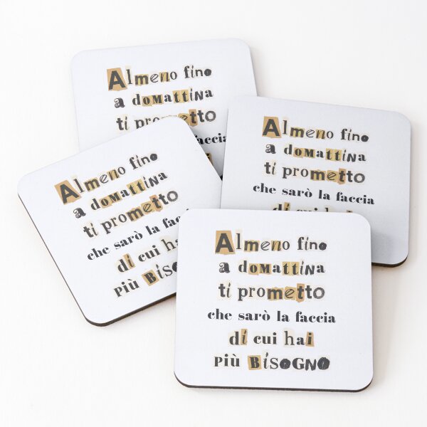 Item preview, "Almeno fino a domattina ti prometto che sarò la faccia di cui hai più bisogno." titolo: PTN citazione “Ricordi” promessa notturna indie designed and sold by fuffu.