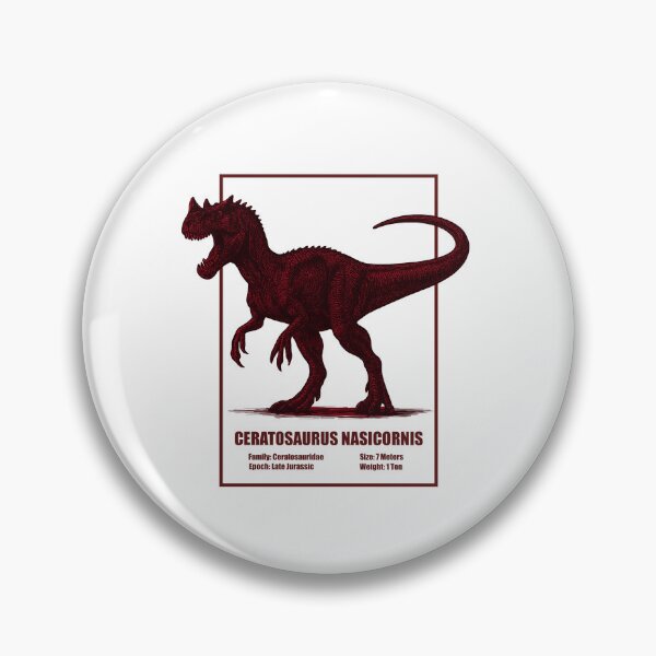 Item preview, Ceratosaurus Nasicornis–Vintage Dinosaur Illustration designed and sold by SlatoMato.
