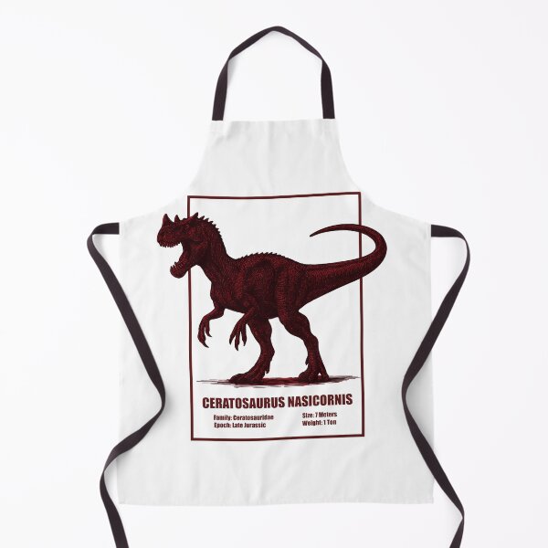 Item preview, Ceratosaurus Nasicornis–Vintage Dinosaur Illustration designed and sold by SlatoMato.
