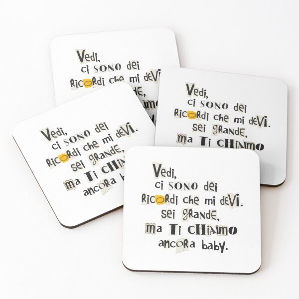 Item preview, "Vedi, ci sono dei ricordi che mi devi. Sei grande, ma ti chiamo ancora baby." titolo: PTN citazione “Ricordi” ricordi da restituire designed and sold by fuffu.