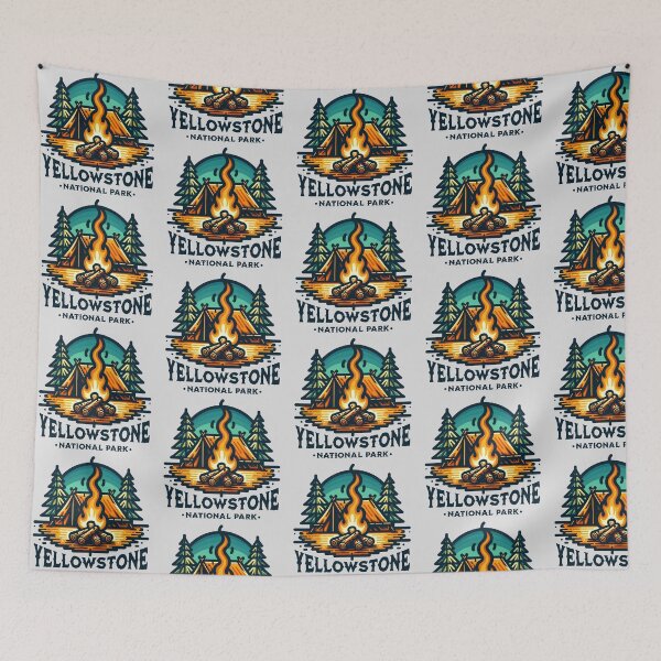 Item preview, Yellowstone National Park Family Camping Vacation Mountains designed and sold by Guarddogdrive.