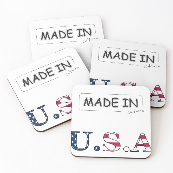 Item preview, Made in California USA Flag Product Label Design designed and sold by Kam2design.