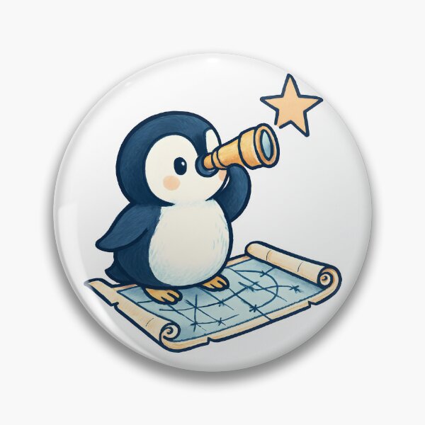 Item preview, Star Map Explorer Penguin designed and sold by CouleurAlain.