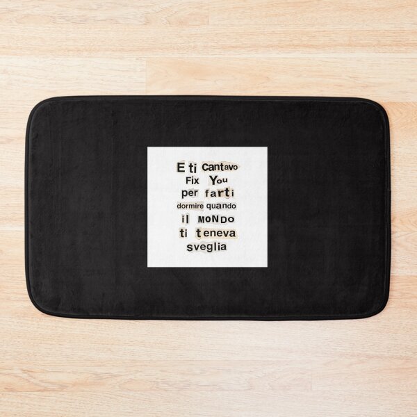 Item preview, "E ti cantavo Fix You per farti dormire quando il mondo ti teneva sveglia." titolo: PTN citazione “Ridere” consolazione cantata indie designed and sold by fuffu.