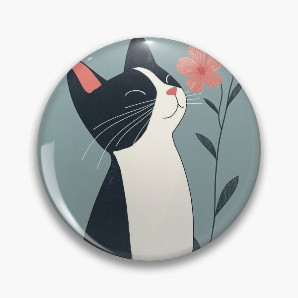 Item preview, Kitten and flowers designed and sold by Tainime.