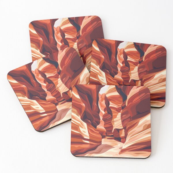 Item preview, Arid Antelope Canyon Minimalist Art Illustration designed and sold by LVTFCOarts.