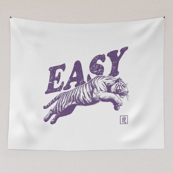 Item preview, Funny Quote Easy Tiger Retro Wild Animal designed and sold by Jcat7.