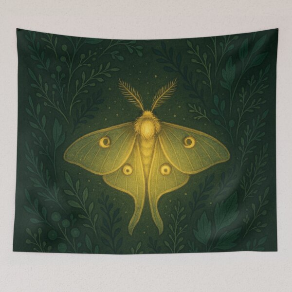 Item preview, Moonlit Moth & Forest Whispers designed and sold by blackcatsvault.