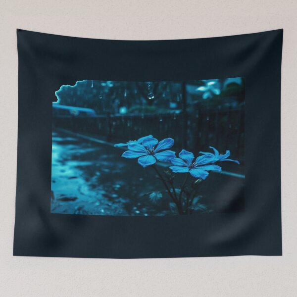 Item preview, blue flower designed and sold by Mudikeys.