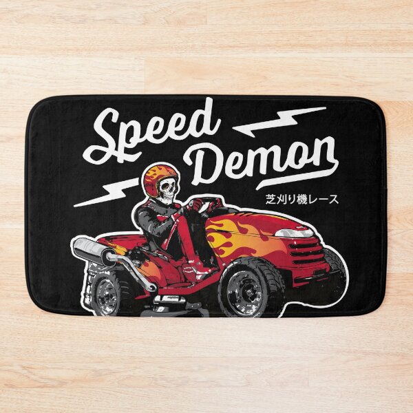 Item preview, Lawnmower Racing - Speed Demon - White Text - Lawn Mower Racing designed and sold by RaceDayRags.