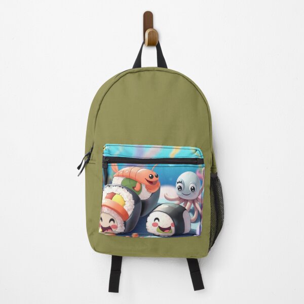Item preview, Sushis rigolos et créatures marines – Art kawaii sous-marin.  Funny Sushi & Sea Creatures – Kawaii Underwater Art  designed and sold by Drawingshirts.