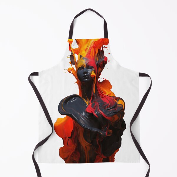 Item preview, Molten Majesty – Abstract Liquid Art in Fiery Hues designed and sold by zevorgue.