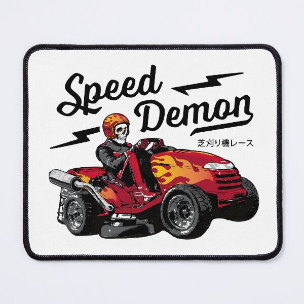 Item preview, Lawnmower Racing - Speed Demon - Black Text - Lawn Mower Racing designed and sold by RaceDayRags.
