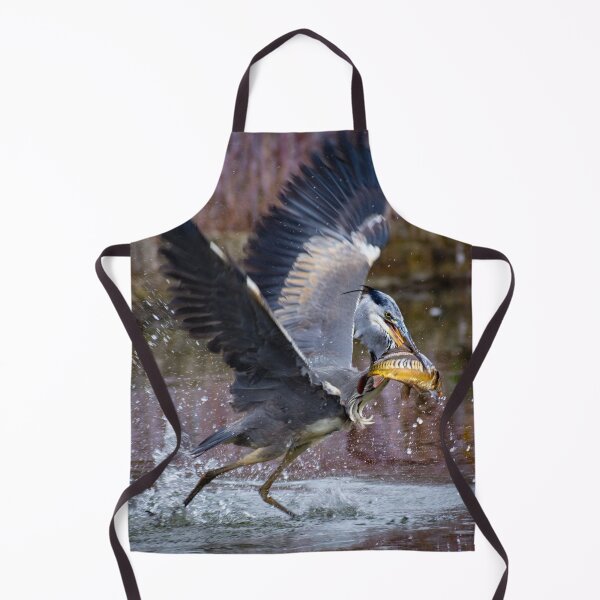 Item preview, Grey Heron fishing designed and sold by Still Wild.
