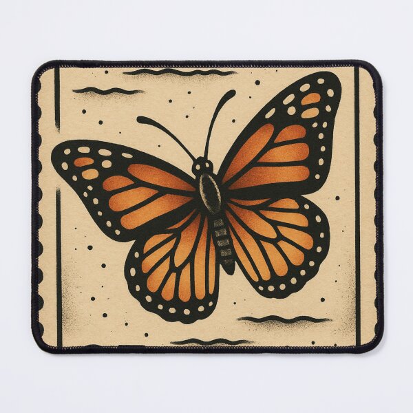 Item preview, Postage Stamp Summer Vibes Butterfly Tattoo Artist Retro Poster Vintage designed and sold by Wild Blood Designs.