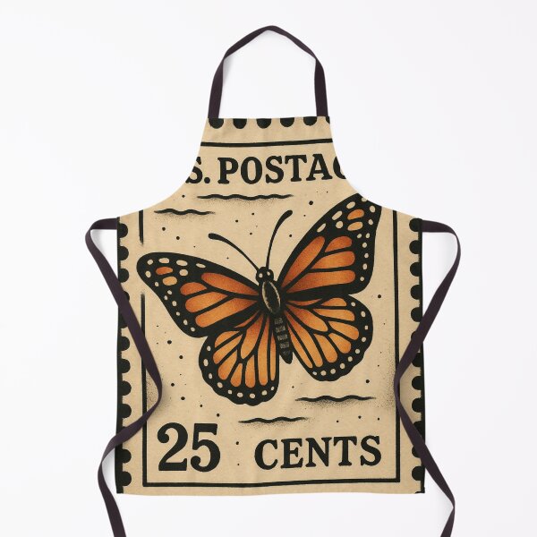 Item preview, Postage Stamp Summer Vibes Butterfly Tattoo Artist Retro Poster Vintage designed and sold by Wild Blood Designs.
