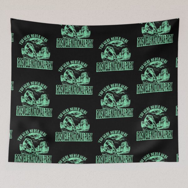 Item preview, Roswell National Park UFO Flying Saucer Aliens designed and sold by LuxeGraphix.