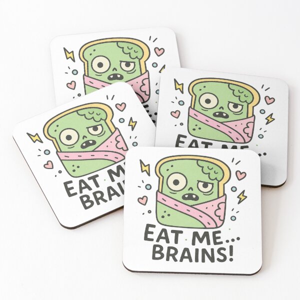 Item preview, Cute Zombie Toast – Eat Me Brains Funny Halloween Design designed and sold by SearionStudio.