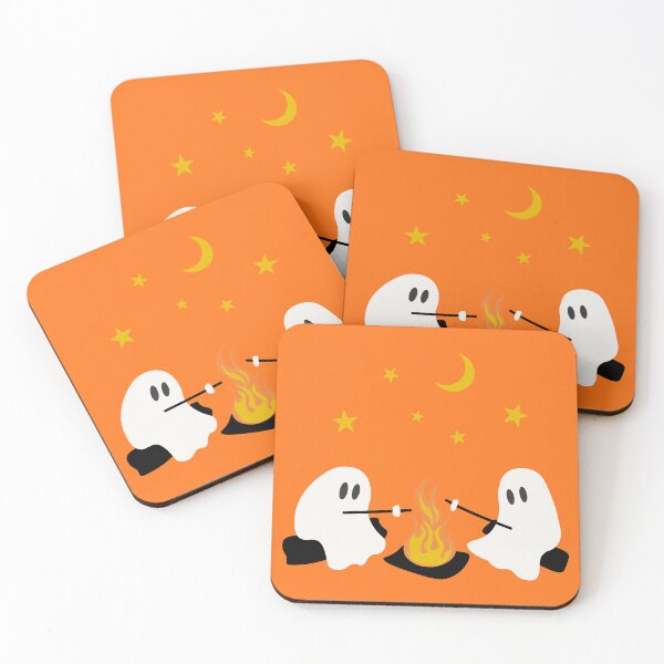 Item preview, Cute Ghost Camping Spooky Season Funny Halloween Fall Outdoors Gifts  designed and sold by LessIsLoud.