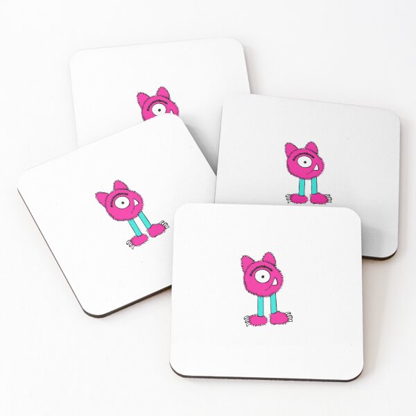 Item preview, Mimp – Bubblegum One-Eyed Rascal | Cute Weird Monster Design | Fluffling designed and sold by Fluffling's World.