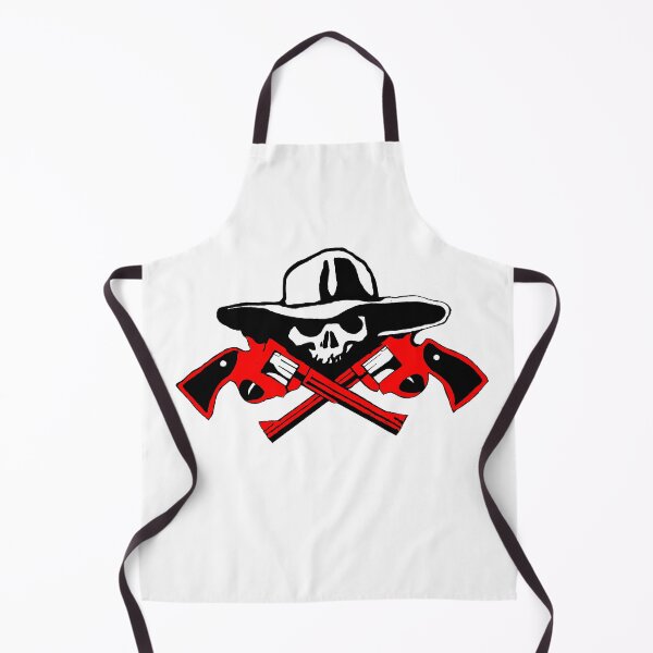 Item preview, The Gunslinger Red Black Cowboy Badge designed and sold by Jcat7.
