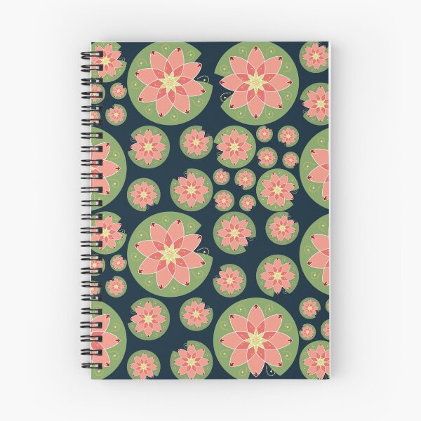 Item preview, Lily Pond - Navy designed and sold by Honey Crystal Fashion and Homegoods .
