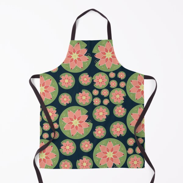 Item preview, Lily Pond - Navy designed and sold by Honey Crystal Fashion and Homegoods .
