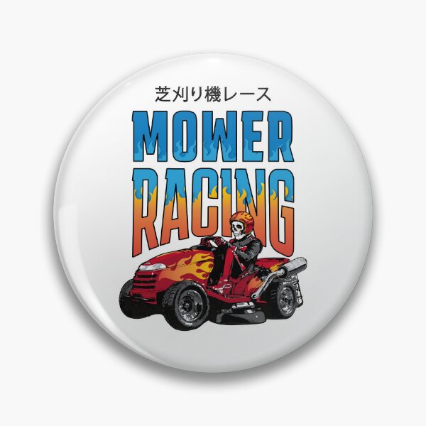 Item preview, Lawnmower Racing - Flames - Lawn Mower Racing designed and sold by RaceDayRags.