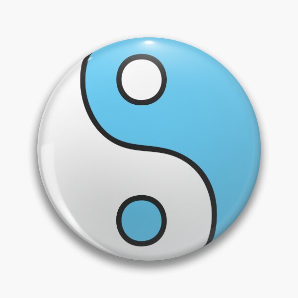 Item preview, Blue and White Yin Yang Symbol designed and sold by XaktonSmith.