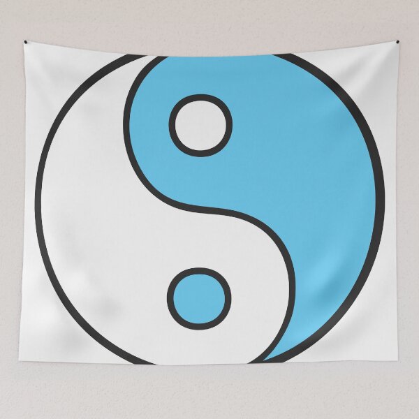 Item preview, Blue and White Yin Yang Symbol designed and sold by XaktonSmith.
