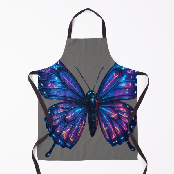 Item preview, Futuristic neon butterfly – glowing cyberpunk effect designed and sold by LoomisDreams.
