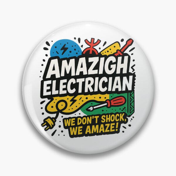 Item preview, Amazigh Electrician – We Don’t Shock, We Amaze designed and sold by salimarts5dz.