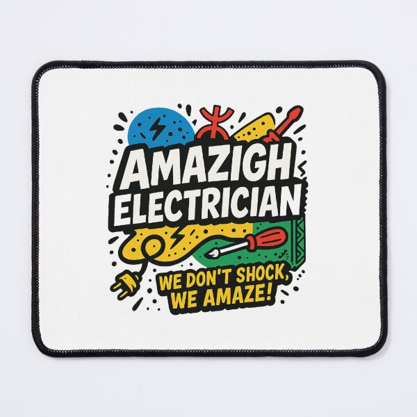 Item preview, Amazigh Electrician – We Don’t Shock, We Amaze designed and sold by salimarts5dz.